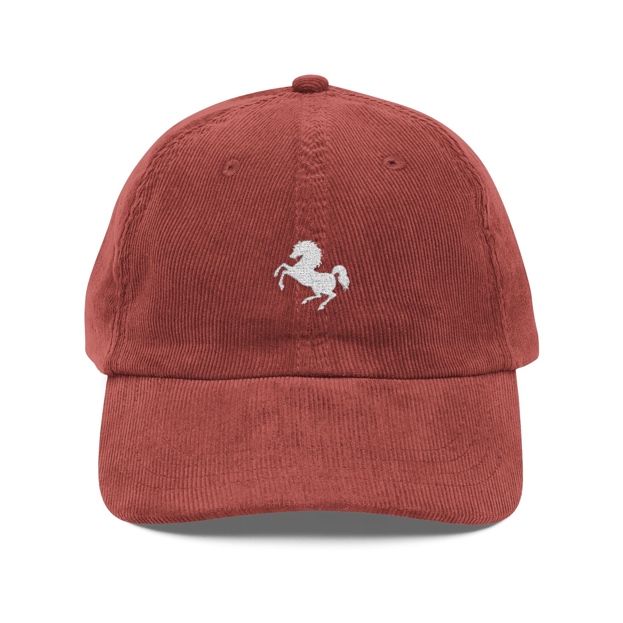 Vintage Corduroy Cap - Embroidered 'Run Free' Hat, Perfect for Outdoors, Casual Style, Western Cowboy Equestrian, Retro Fashion Accessory
