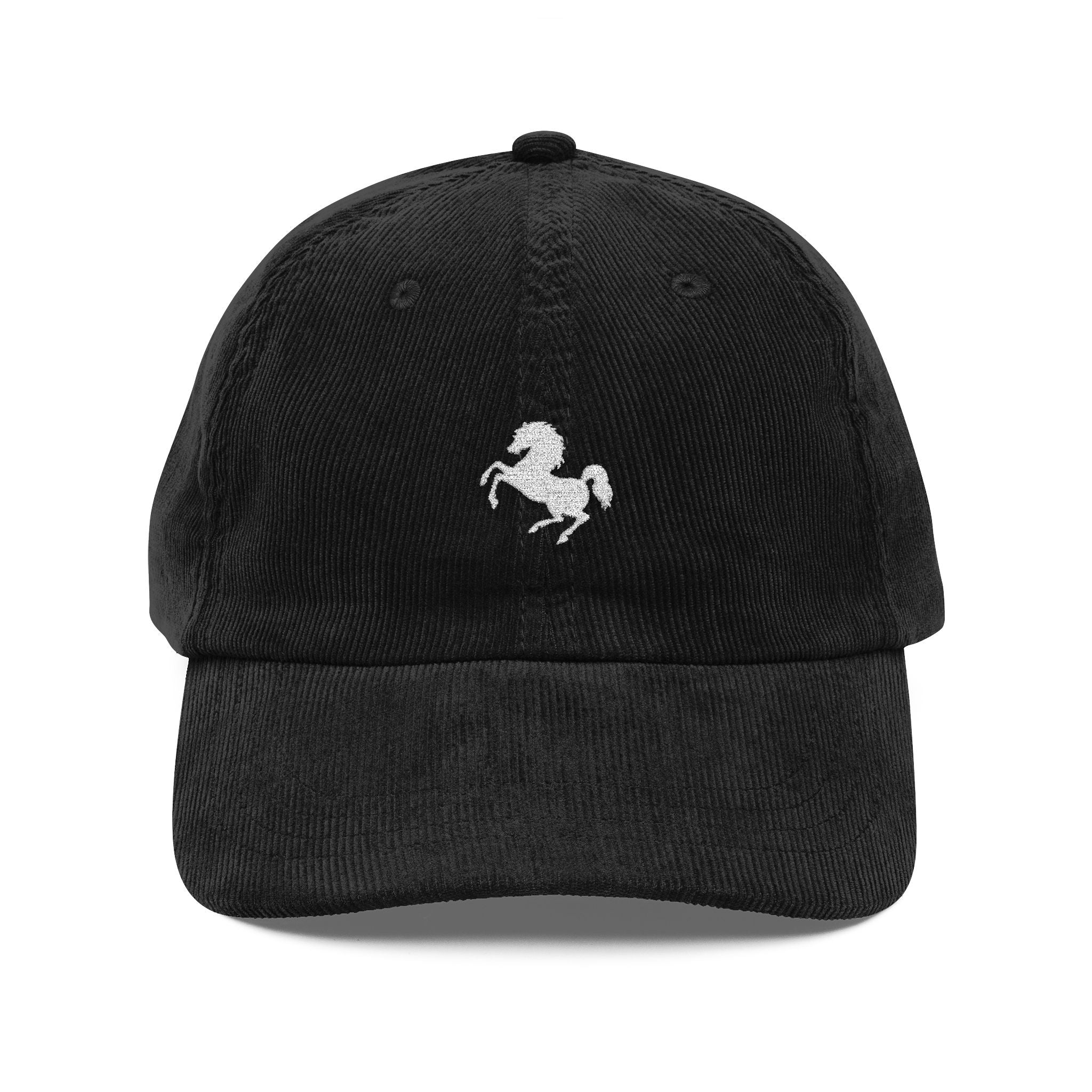 Vintage Corduroy Cap - Embroidered 'Run Free' Hat, Perfect for Outdoors, Casual Style, Western Cowboy Equestrian, Retro Fashion Accessory