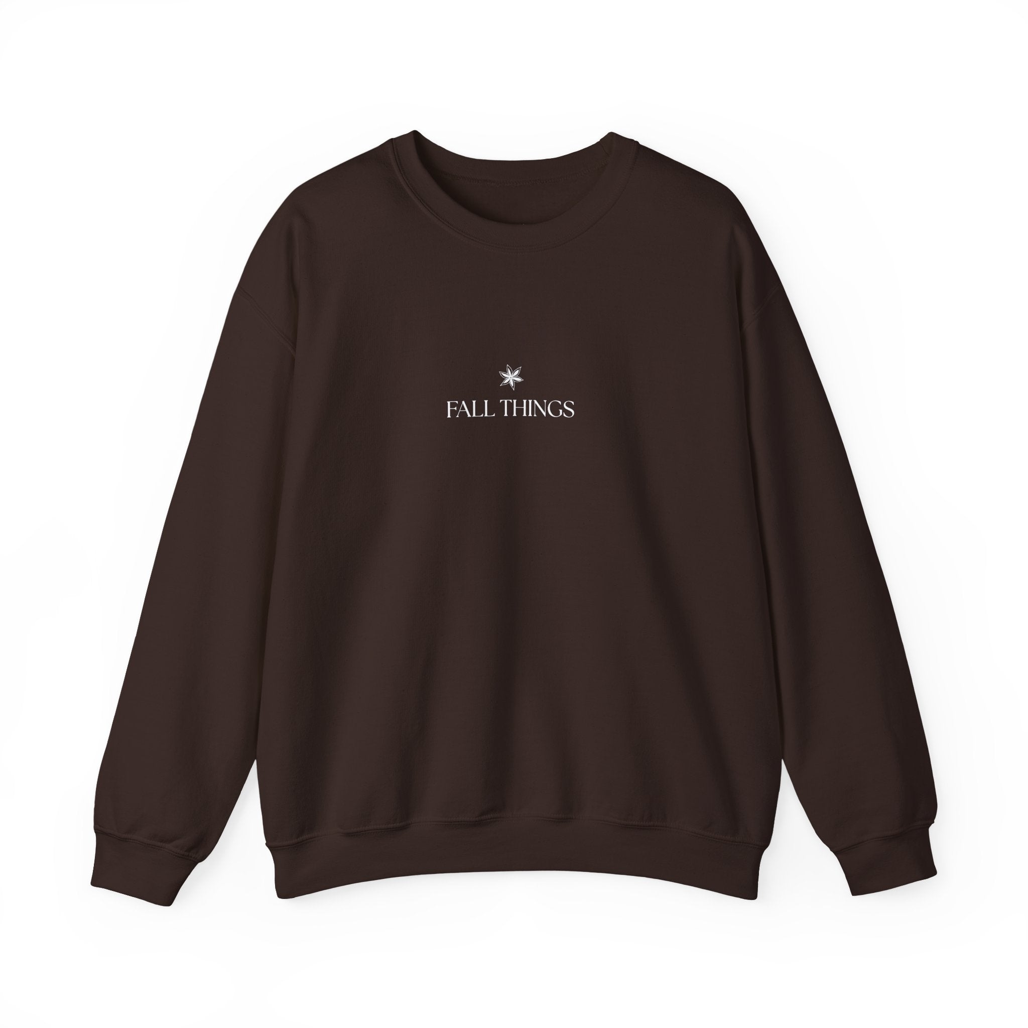 Fall Things Sweatshirt - Cozy Minimalist Autumn Crewneck for Coffee Lovers and Homebodies