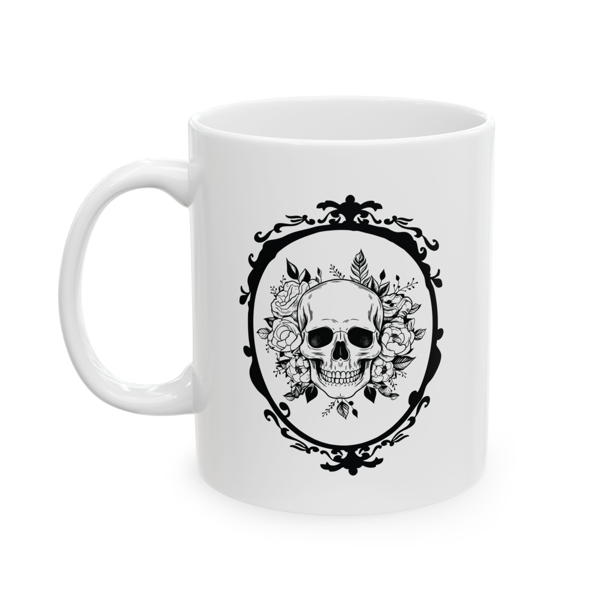 Halloween Ceramic Mug – Custom Coffee Mug in 11oz | Durable Ceramic Mug Halloween Gift, BPA-Free & Microwave Safe