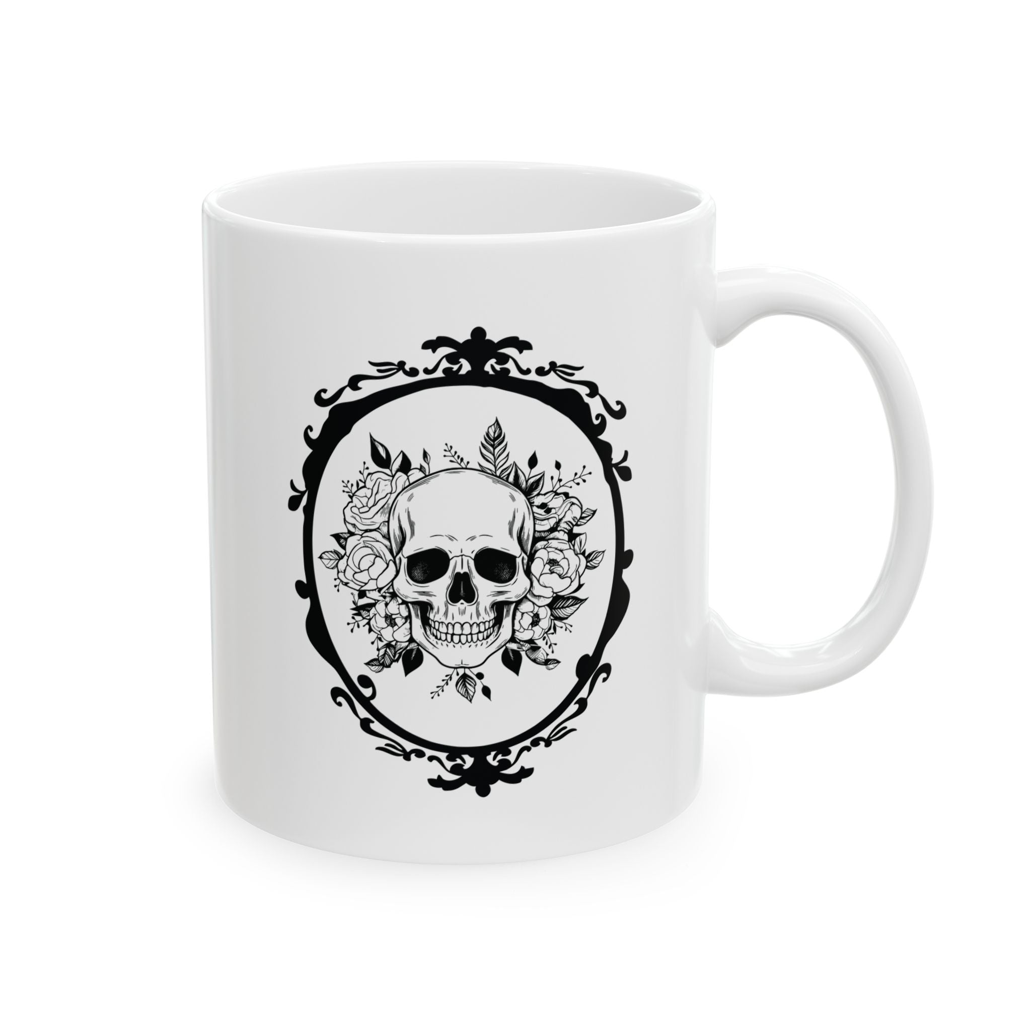 Halloween Ceramic Mug – Custom Coffee Mug in 11oz | Durable Ceramic Mug Halloween Gift, BPA-Free & Microwave Safe