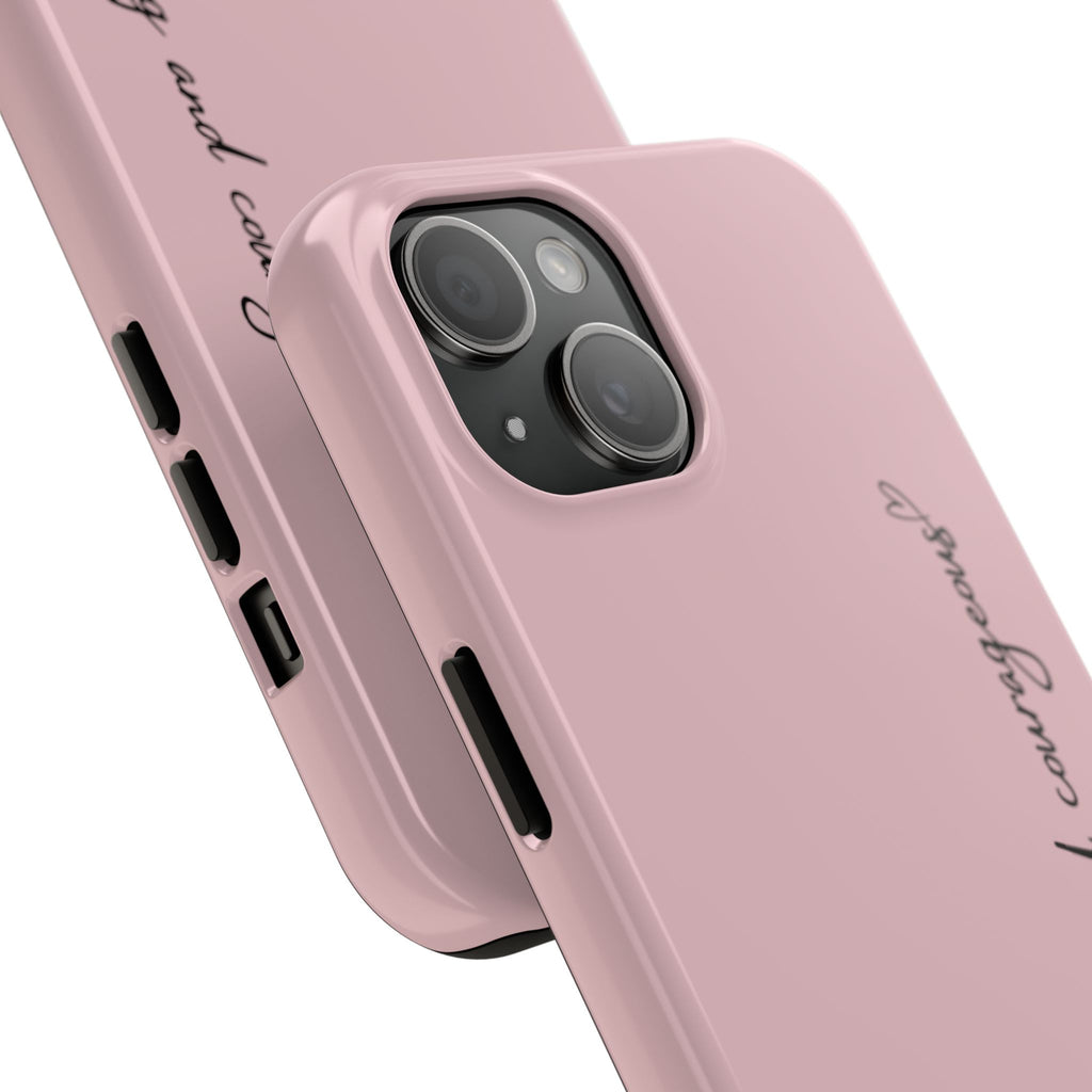 Inspirational Tough Phone Cases, Be Strong & Courageous, Motivational Phone Cover, Christian Gift, Everyday Use, Unique Design