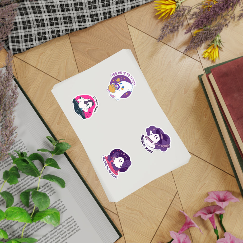 Magical Sticker Sheet Bundle 5 - Cute Halloween Stickers Aesthetic, Perfect for Journals, Scrapbooking, Gift Wrapping, Kids' Crafts, and Halloween Decor